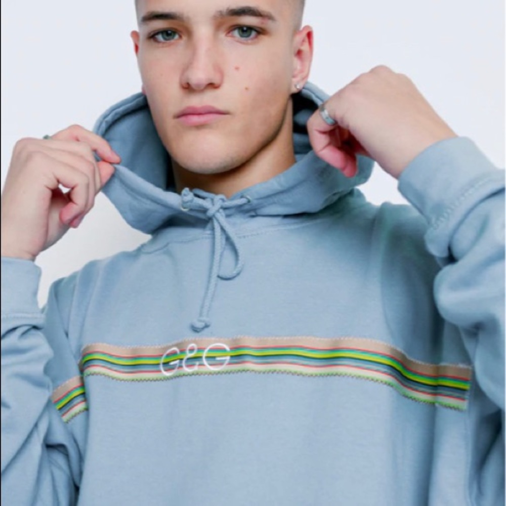 Blue Goose and Gander British streetwear unisex hoodie size small. New!